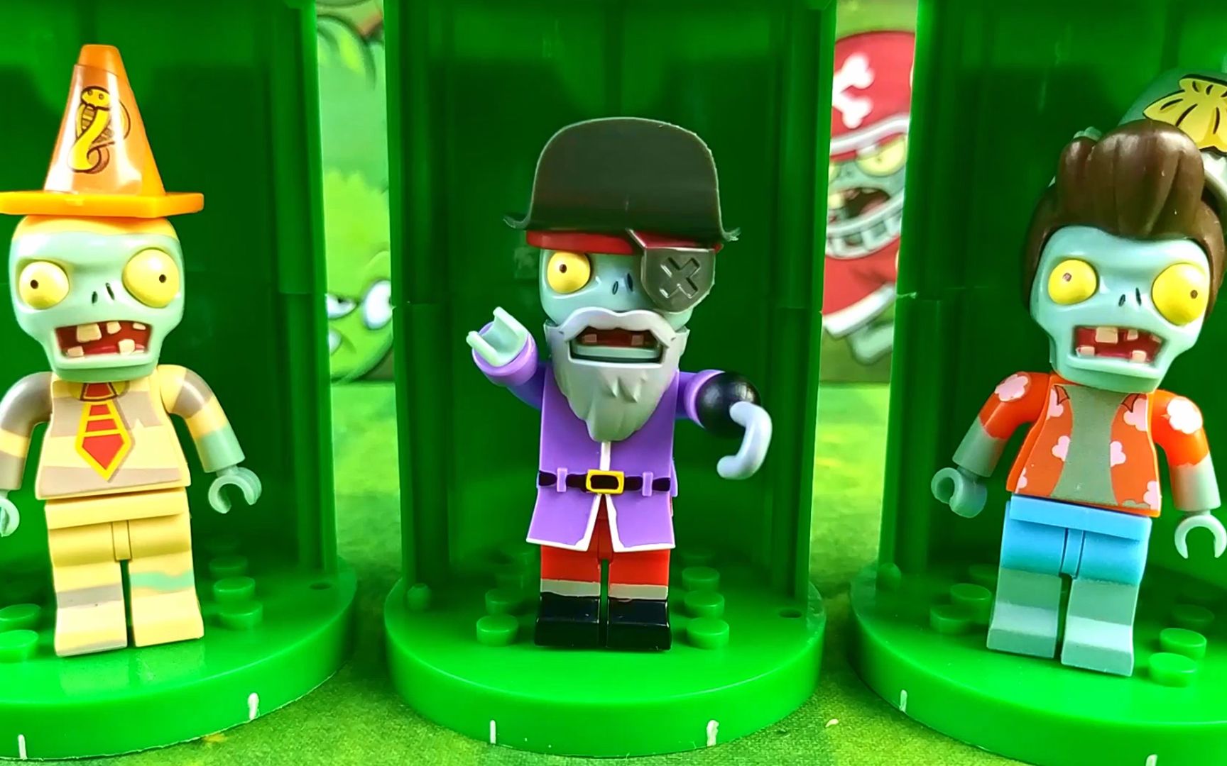 植物大战僵尸盲盒玩具拆封:小哥哥拆到了海盗僵尸,好开心_哔哩哔哩