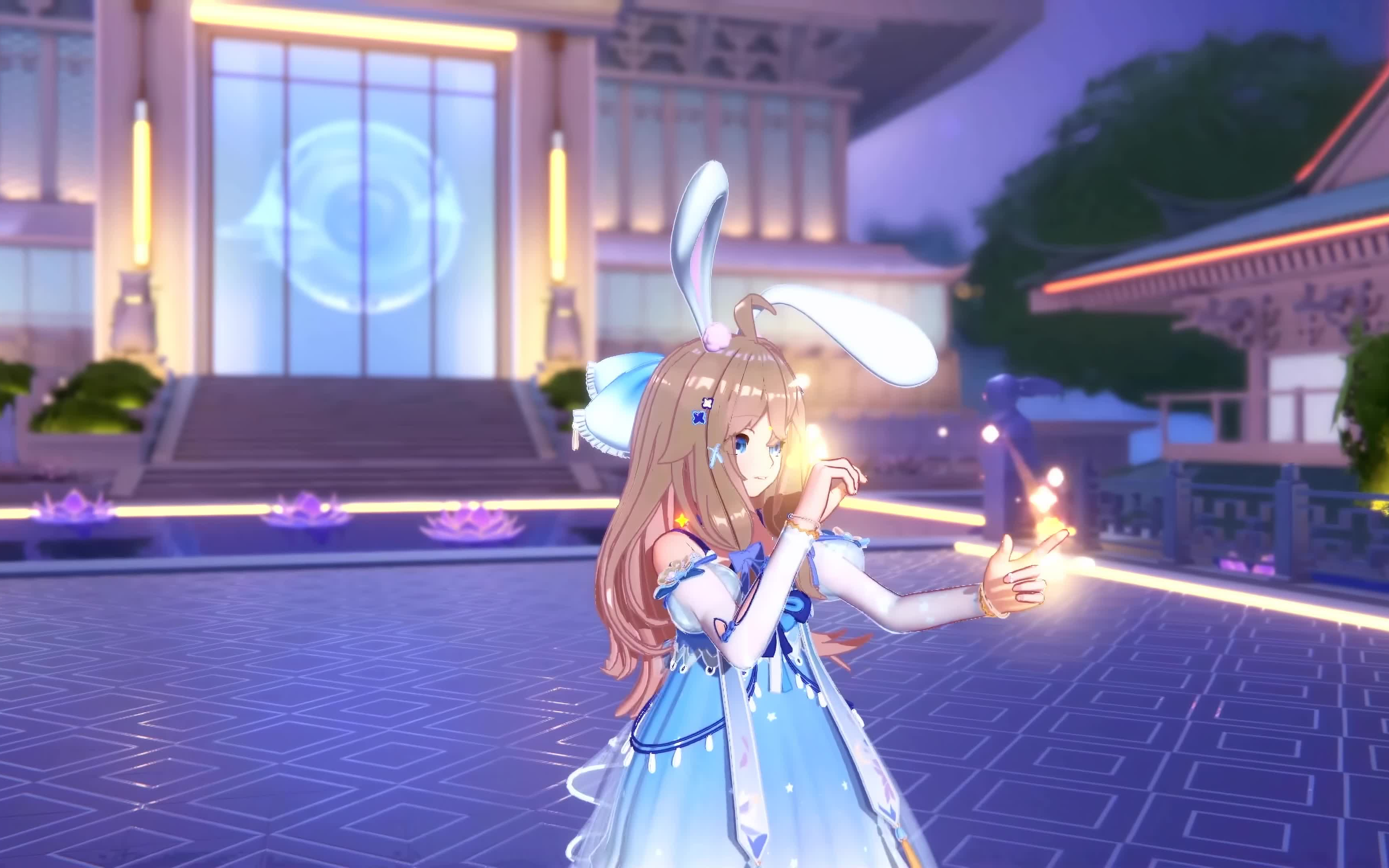 【4k高清重置】【嘉然】蹦蹦跳跳小兔子 彩虹的微笑