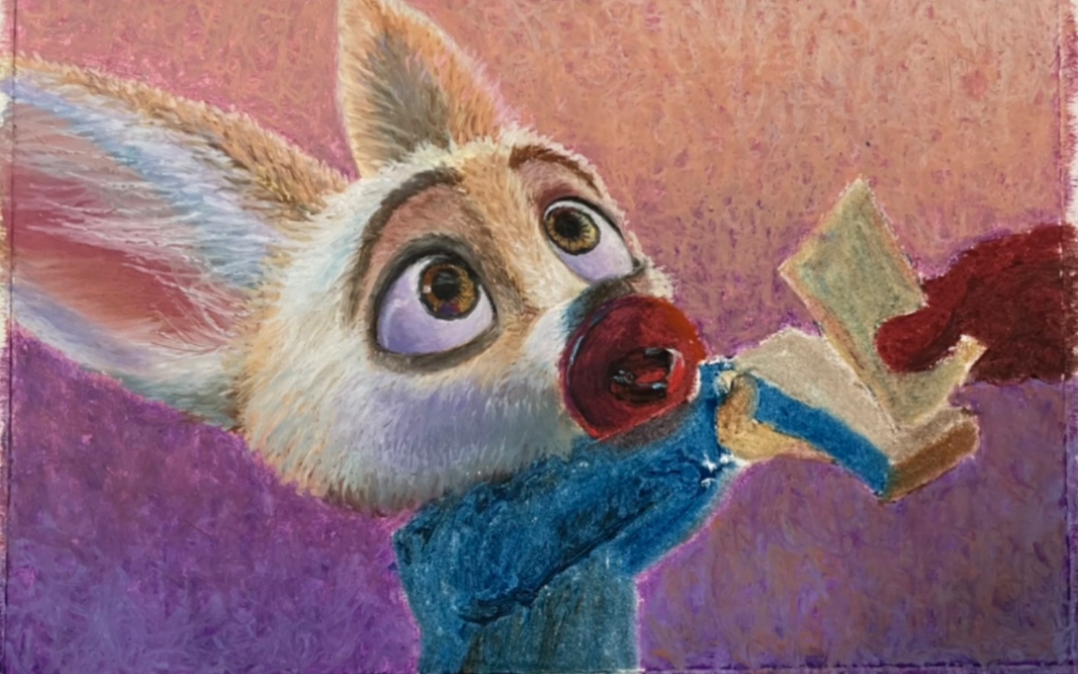 油画棒-疯狂动物城-阔耳狐