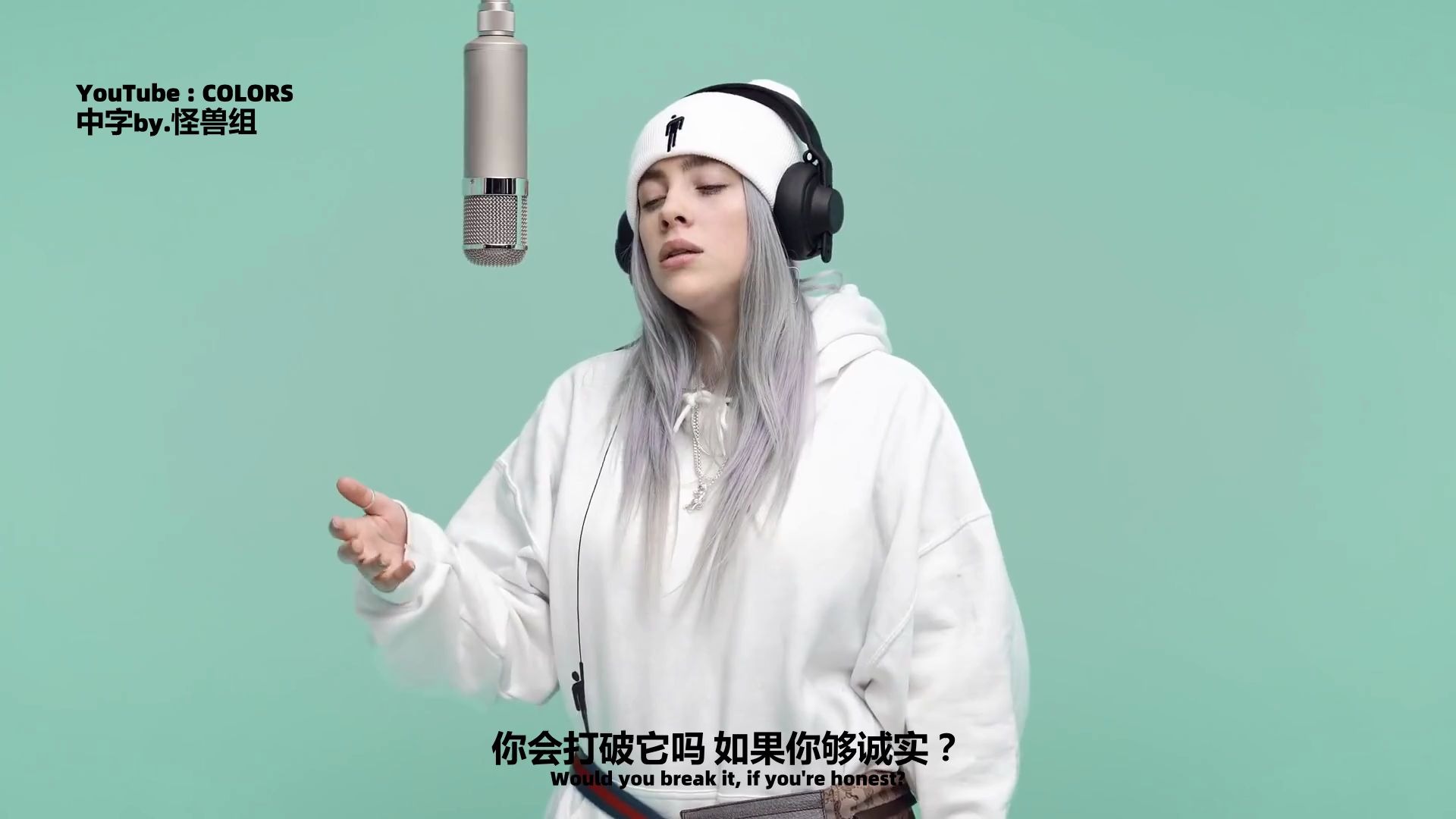 [图]Billie Eilish 这个 COLORS SHOW的现场真的太好听了！！！i了i了！！！