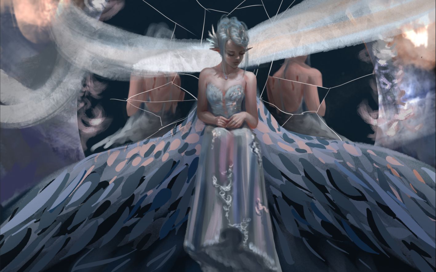 【ps板绘】临摹wlop的冰公主——海琴烟_哔哩哔哩_bilibili