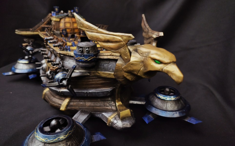 魔兽世界飞艇3d打印上色完成