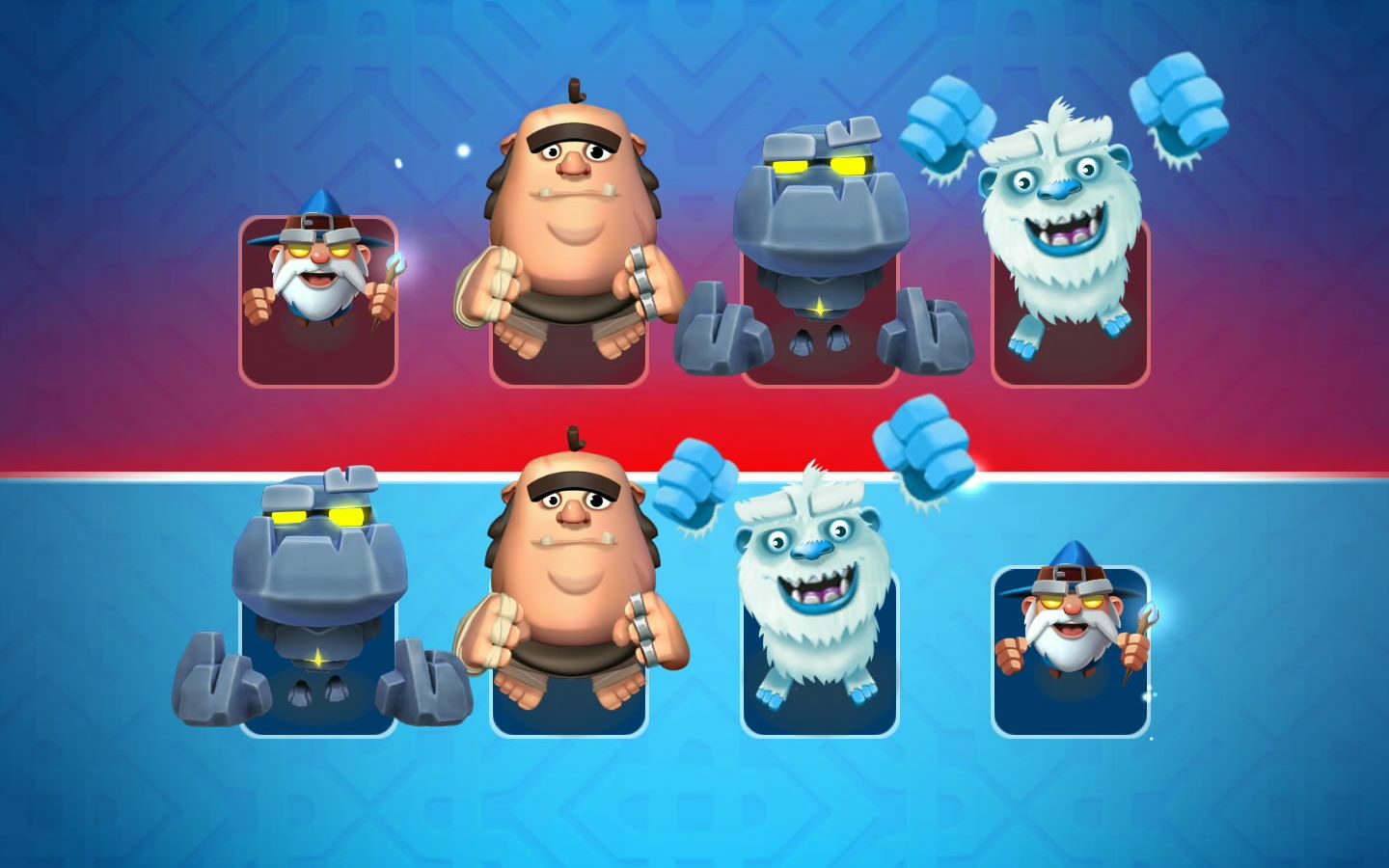 smashing four粉碎四人组实况,第一次遇到镜像阵容,打得对面直接退了