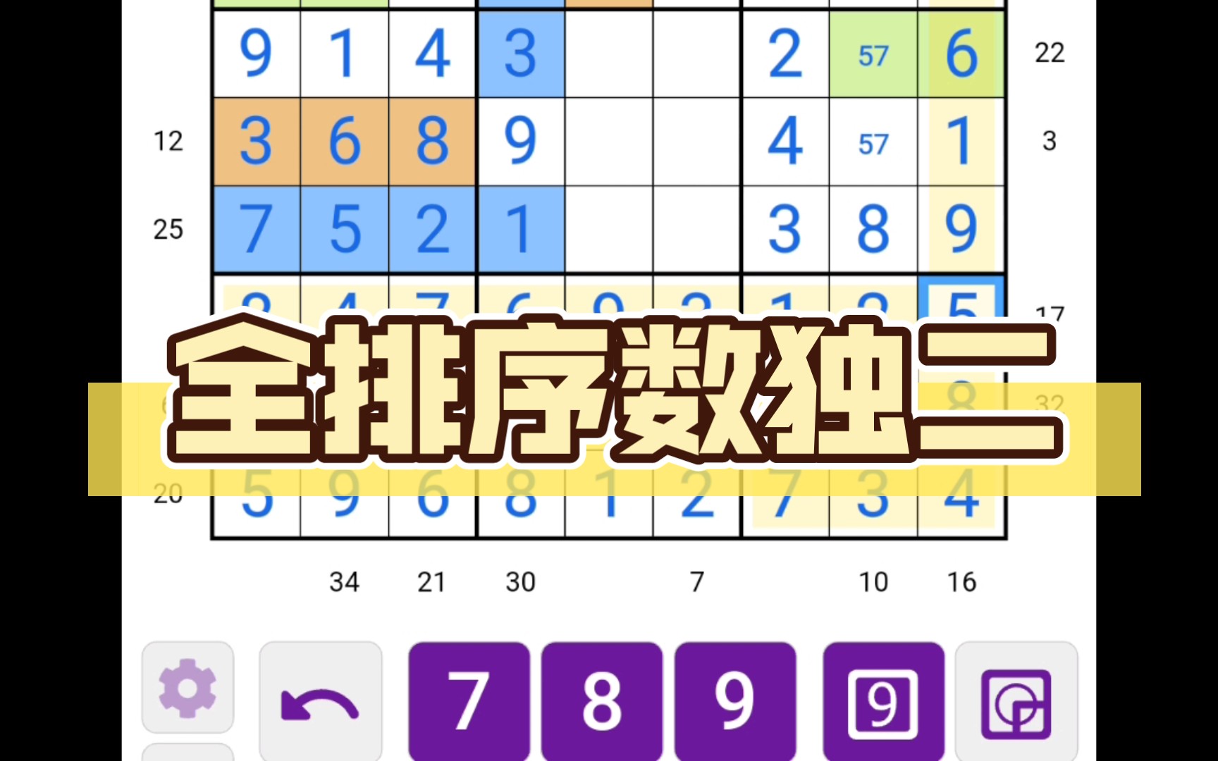 【变型数独#116】全排序数独二(SGP7比赛题型)哔哩哔哩bilibili