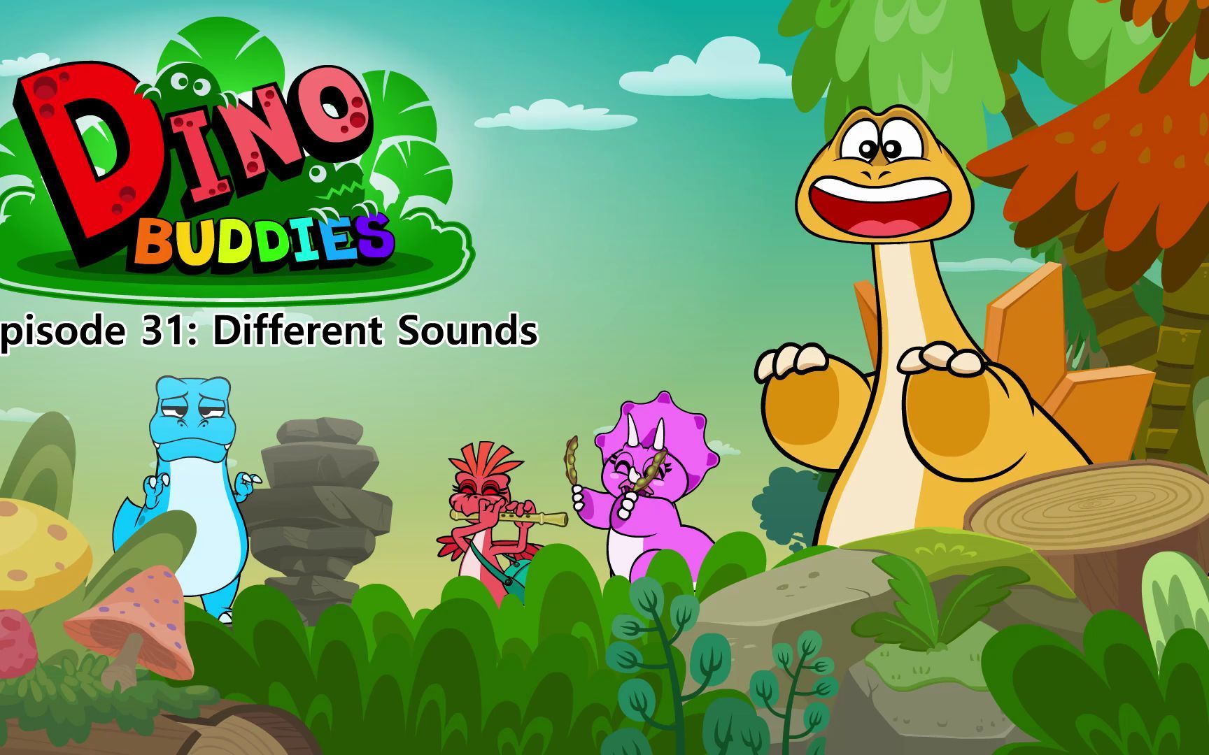 [图]英语分级读物-Dino Buddies 31-Different Sounds.1080p