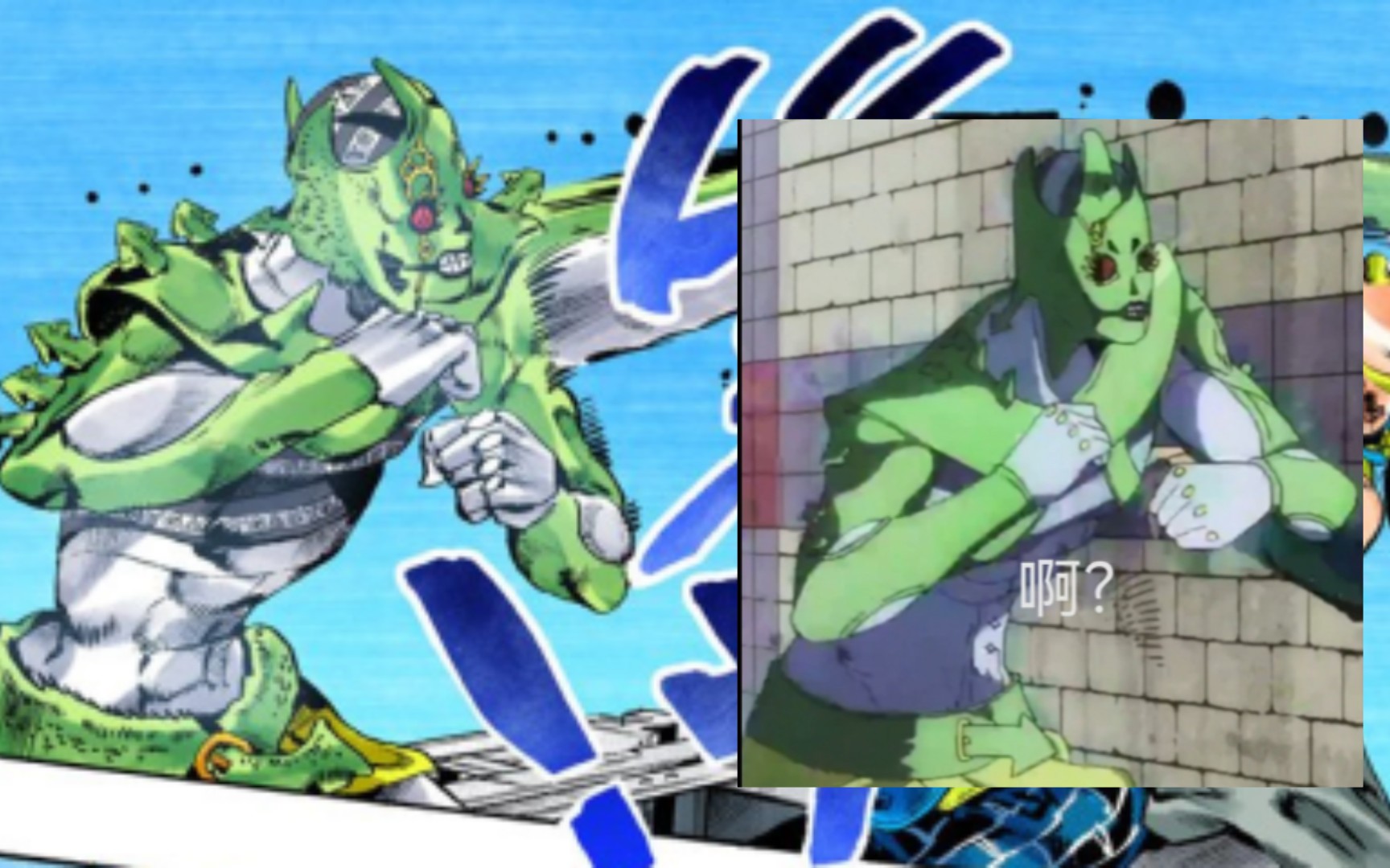 [图]石之海动画与漫画场面对比【JOJO6】