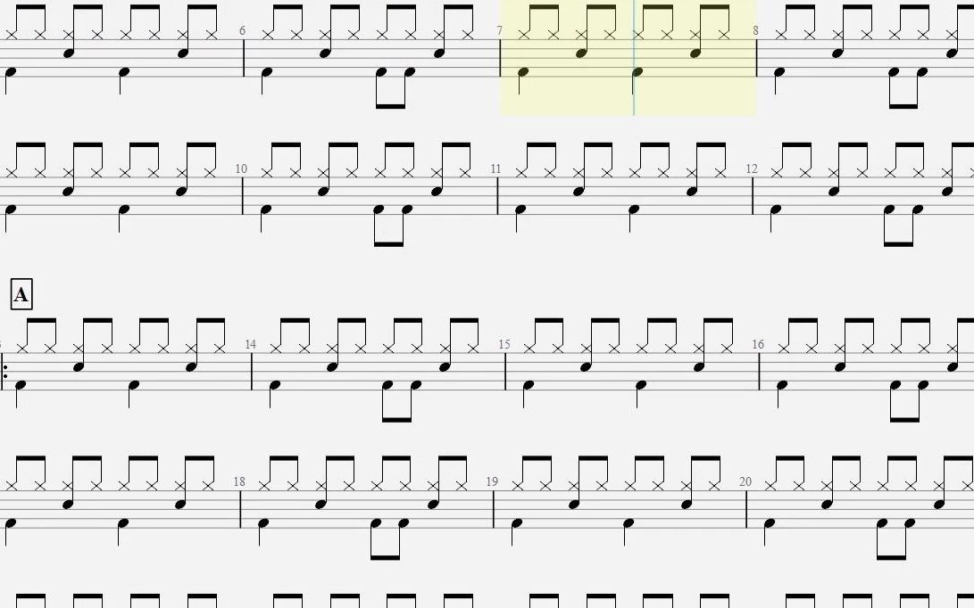 乐手网李荣浩太坦白架子鼓动态鼓谱演示