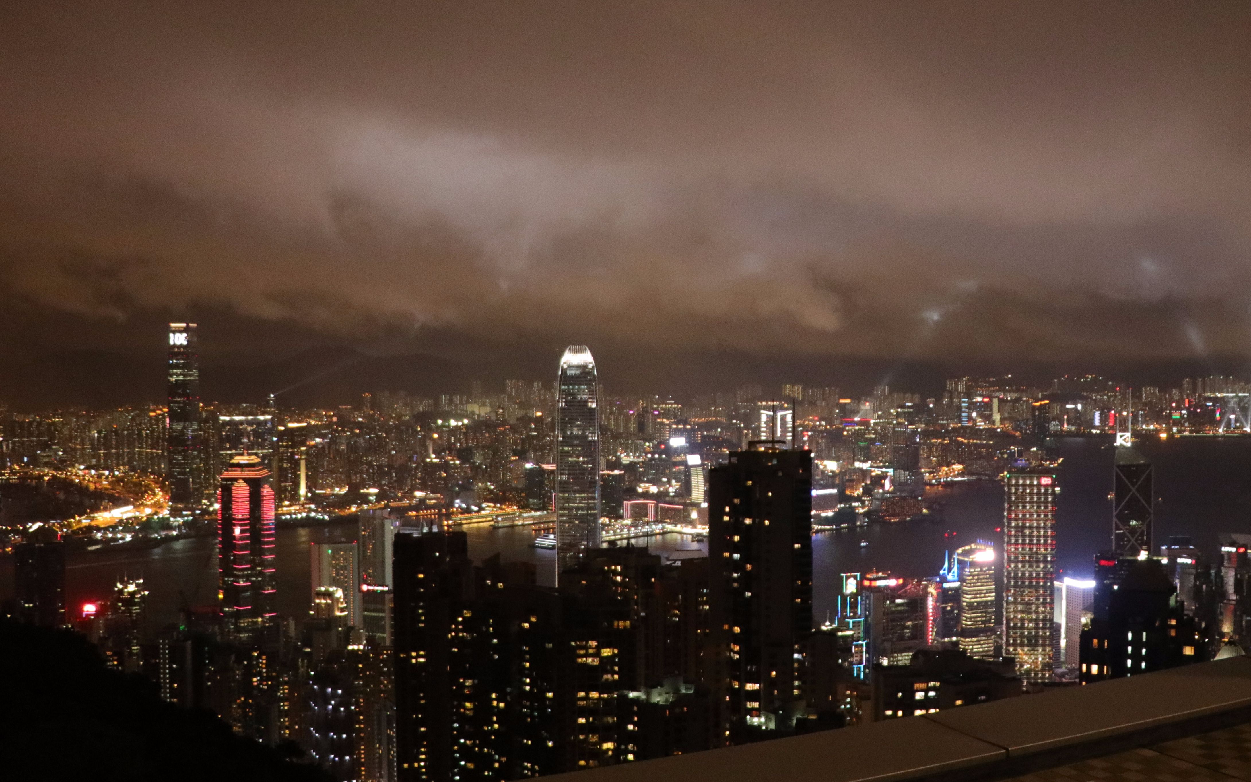 hong kong view 香港太平山夜景_嗶哩嗶哩 (゜-゜)つロ 乾杯~-bili