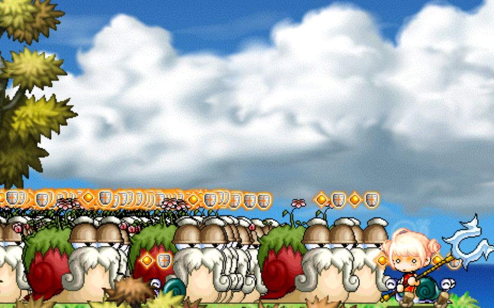 冒险岛里突然出现的几百只蜗牛王应该怎么办