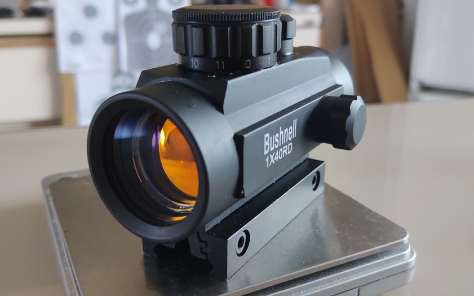 35包邮捡漏1x40铝合金内反射瞄准镜全金属手感喜人要啥自行车啊