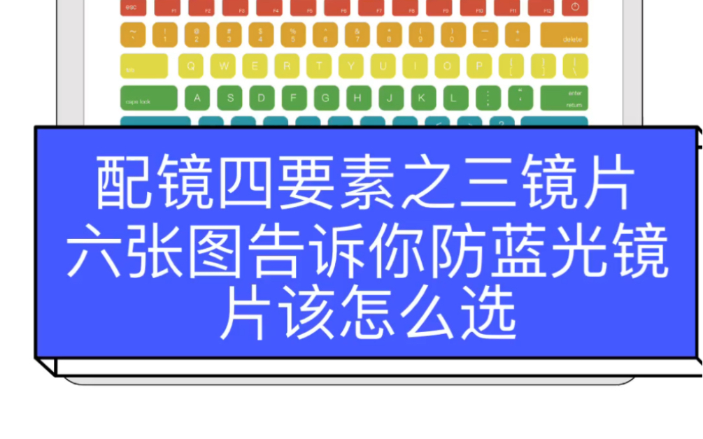 配镜四要素之三镜片,六张图告诉你防蓝光镜片该怎么选哔哩哔哩bilibili