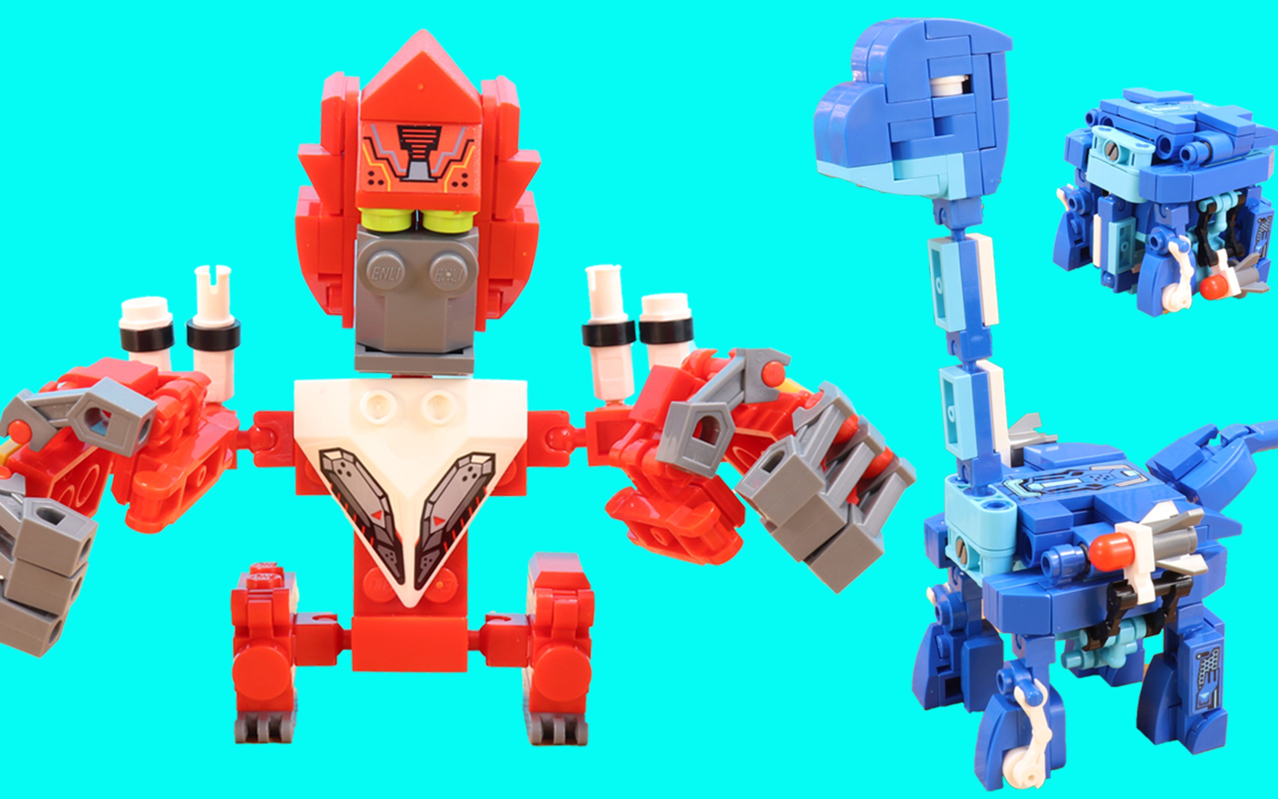 启蒙超集变机兽魔方积木玩具魔方直变暴怒猩君和通天雷龙