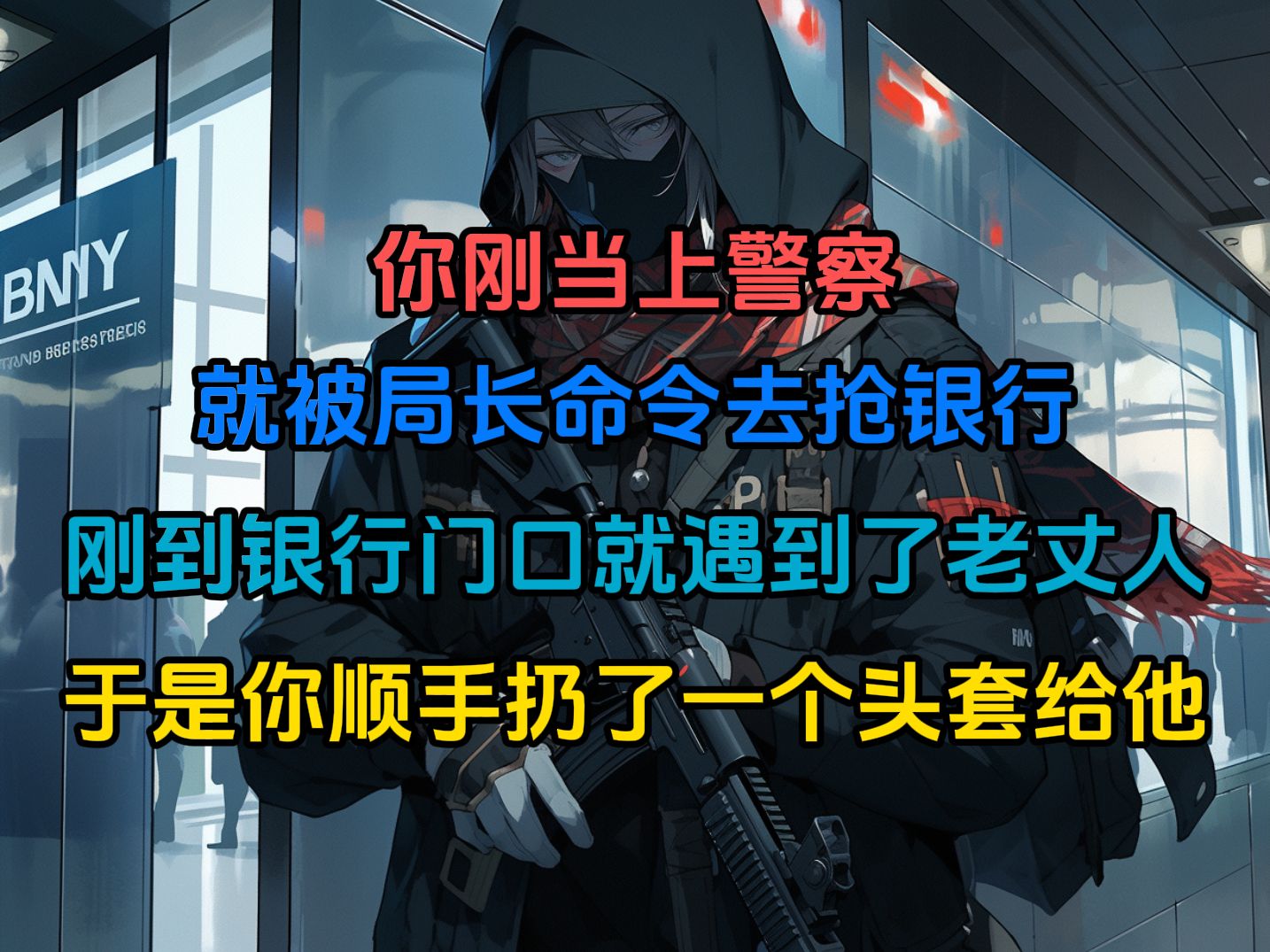 [图]你去抢银行途中碰到自己的老丈人，他问你要20万彩礼，于是你直接甩给他一个头套....