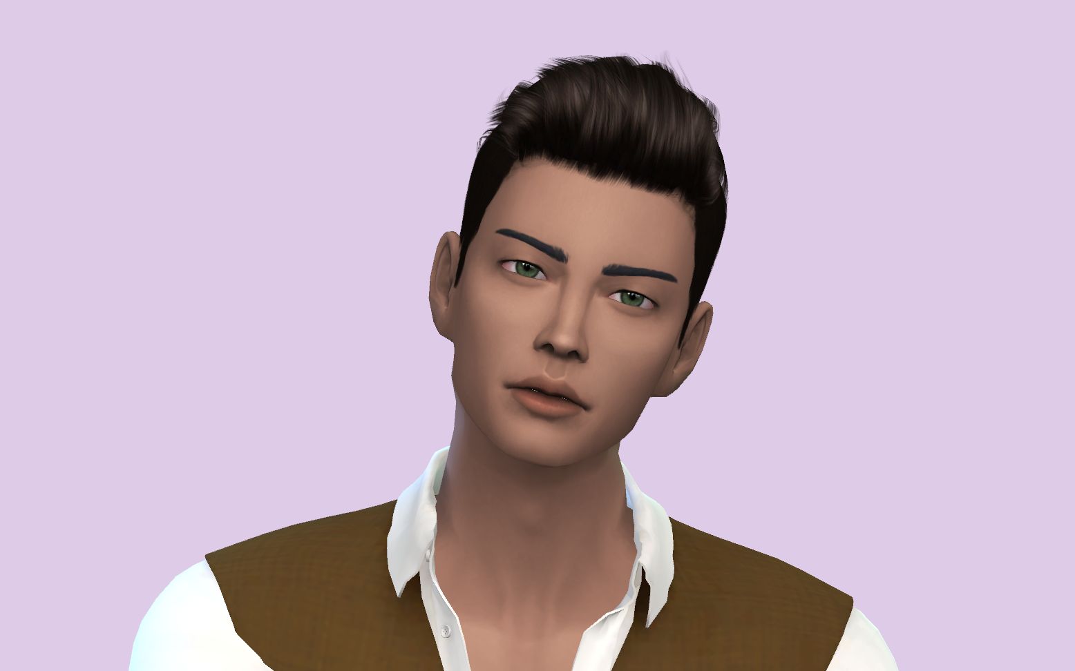 【芋圆】模拟人生4|气场十足的黑皮帅哥|捏人视频|人物分享_哔哩哔哩