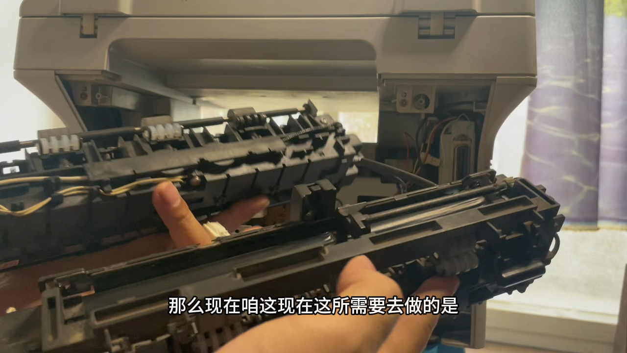 三星scx4321打印机卡纸维修故障解决，更换定影组件