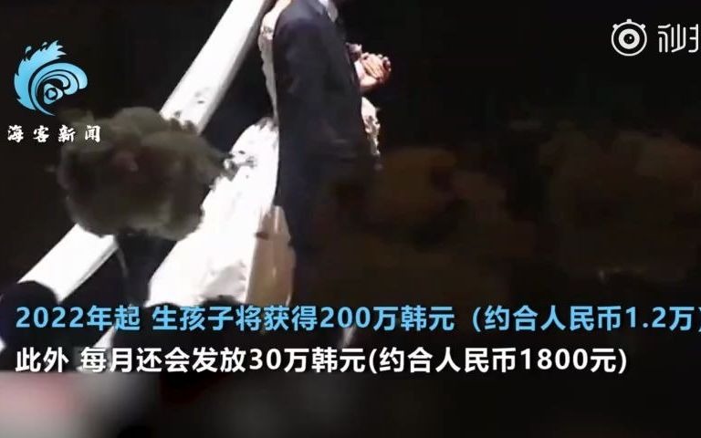 韩国2020年死亡人数超出生人数 政府奖励200万韩元鼓励生育哔哩哔哩bilibili