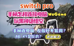 Video herunterladen: 任天堂Switch Pro手柄怎样连接电脑玩黑神话游戏