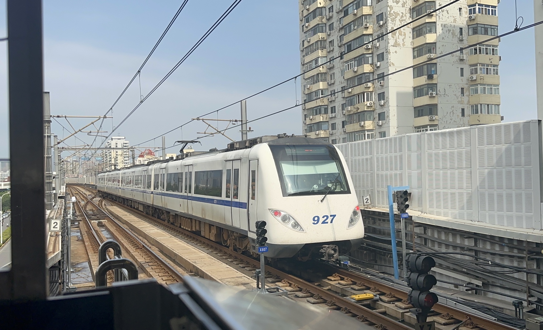 [天津地铁]9号线928列车乘坐体验,中山门927下行,928上行出站,四方所