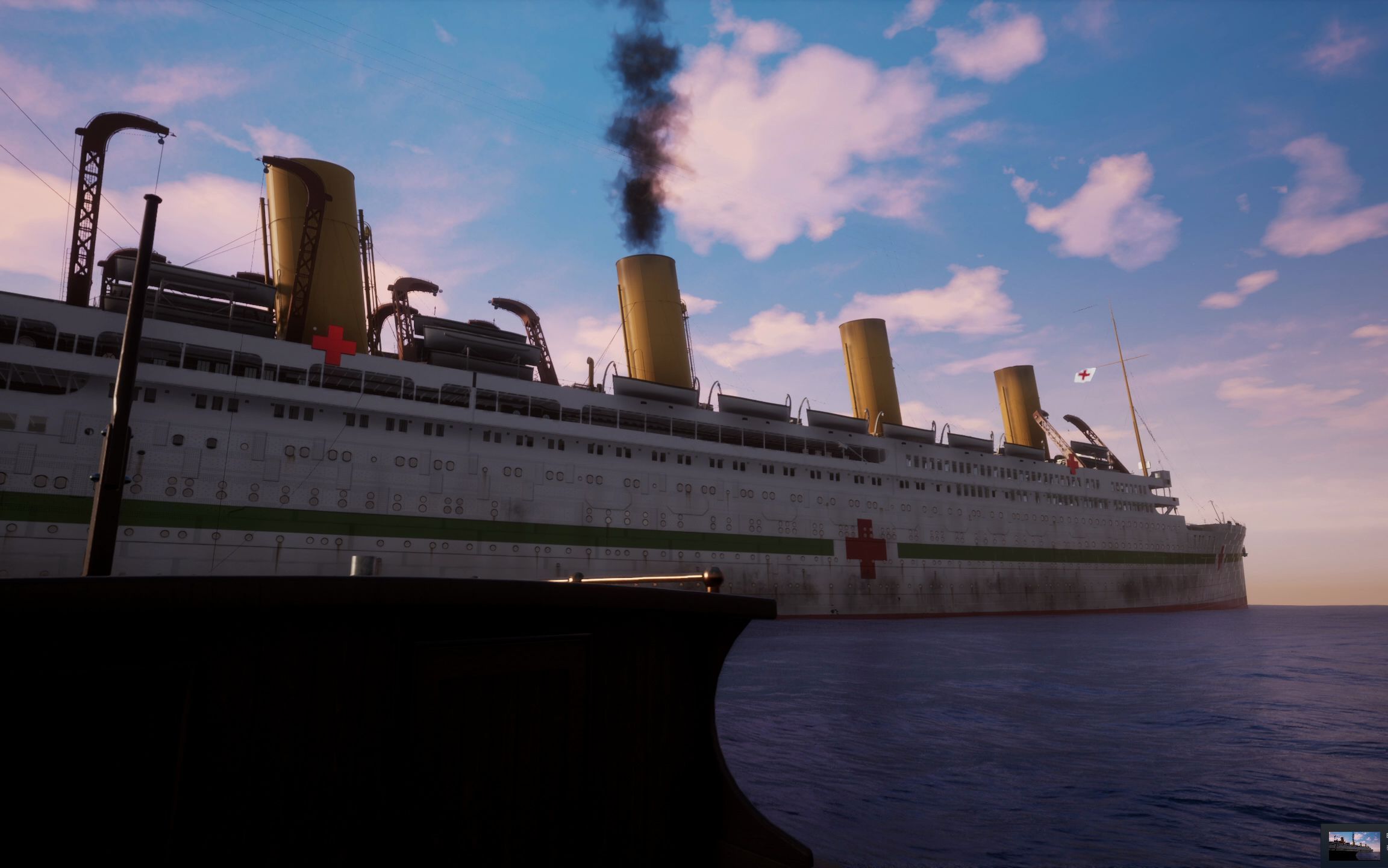 [图]HMHS Britannic 小船飘动视角 （不列颠尼克号：地中海守护者）