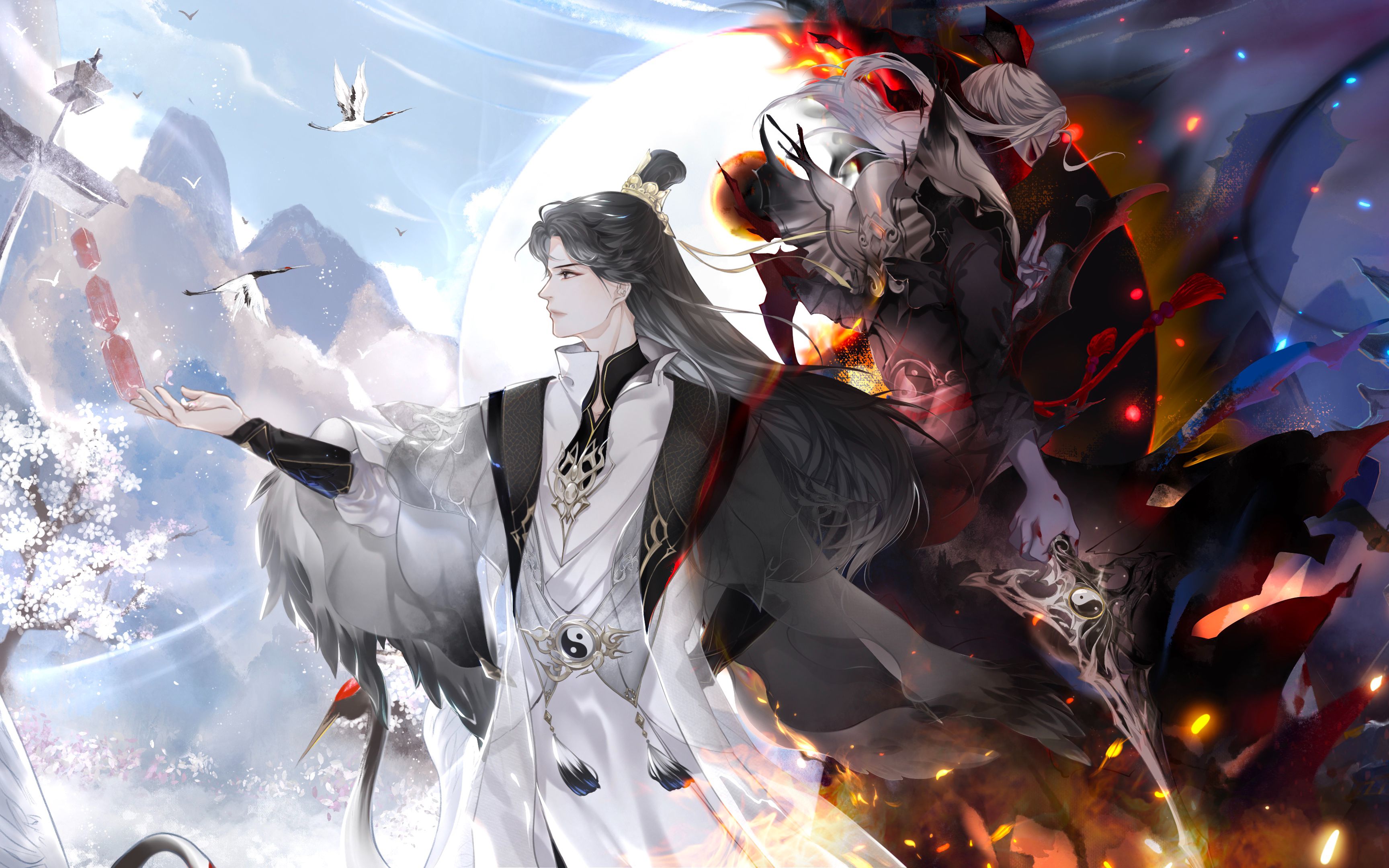 【天下3】观心性,定风云,在太虚门派曲《鹤栖风》中感受道法玄妙吧!