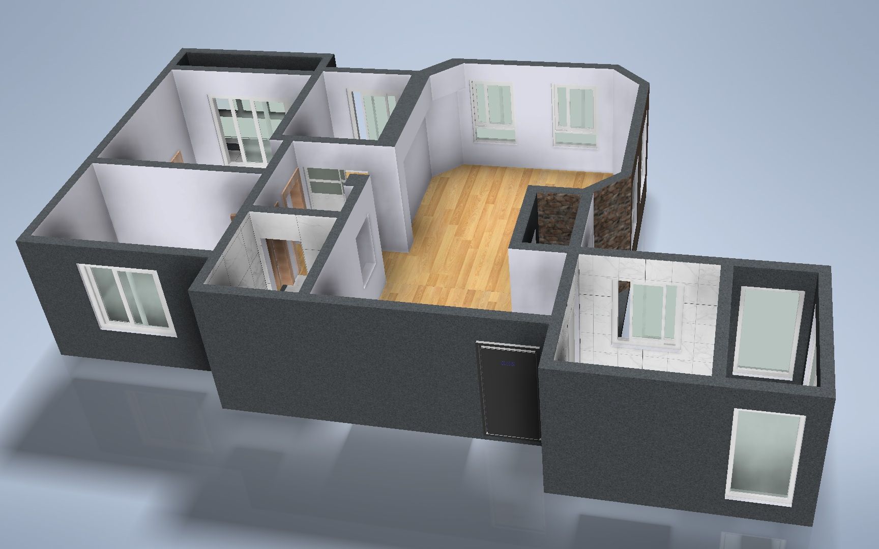 【三维cad建模教程】商品房室内三维建模(第五部分)|主卧设计初步