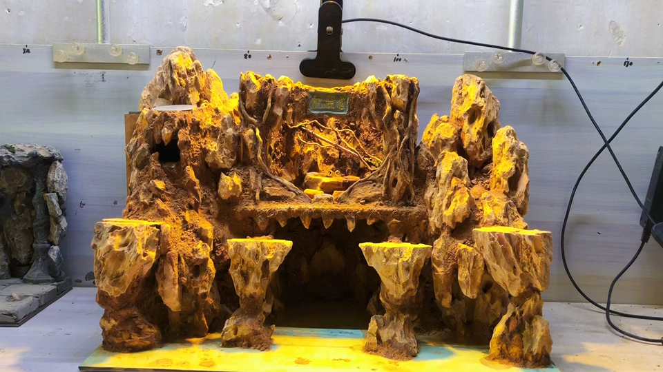 水帘洞 鱼缸造景 草缸造景