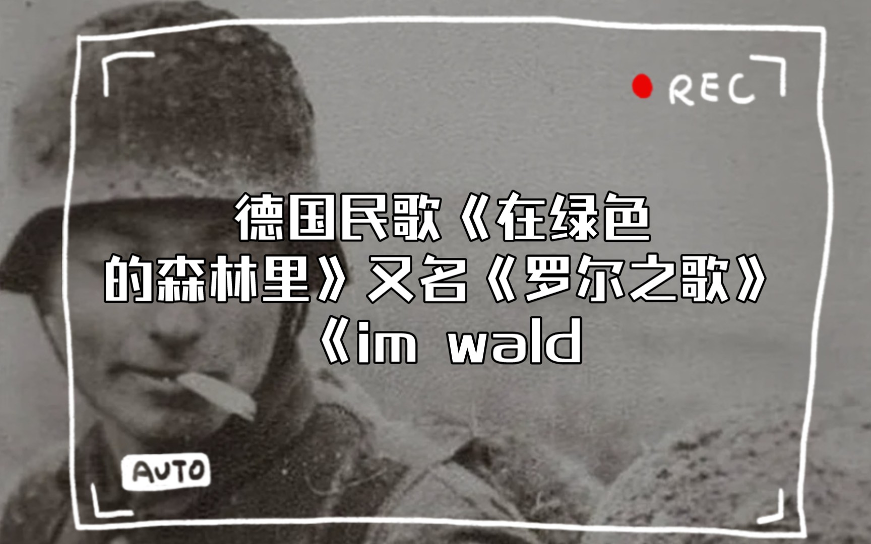 [图]德国民歌《在绿色的森林里》又名《罗尔之歌》《im wald,im grünen walde》《lore lore》