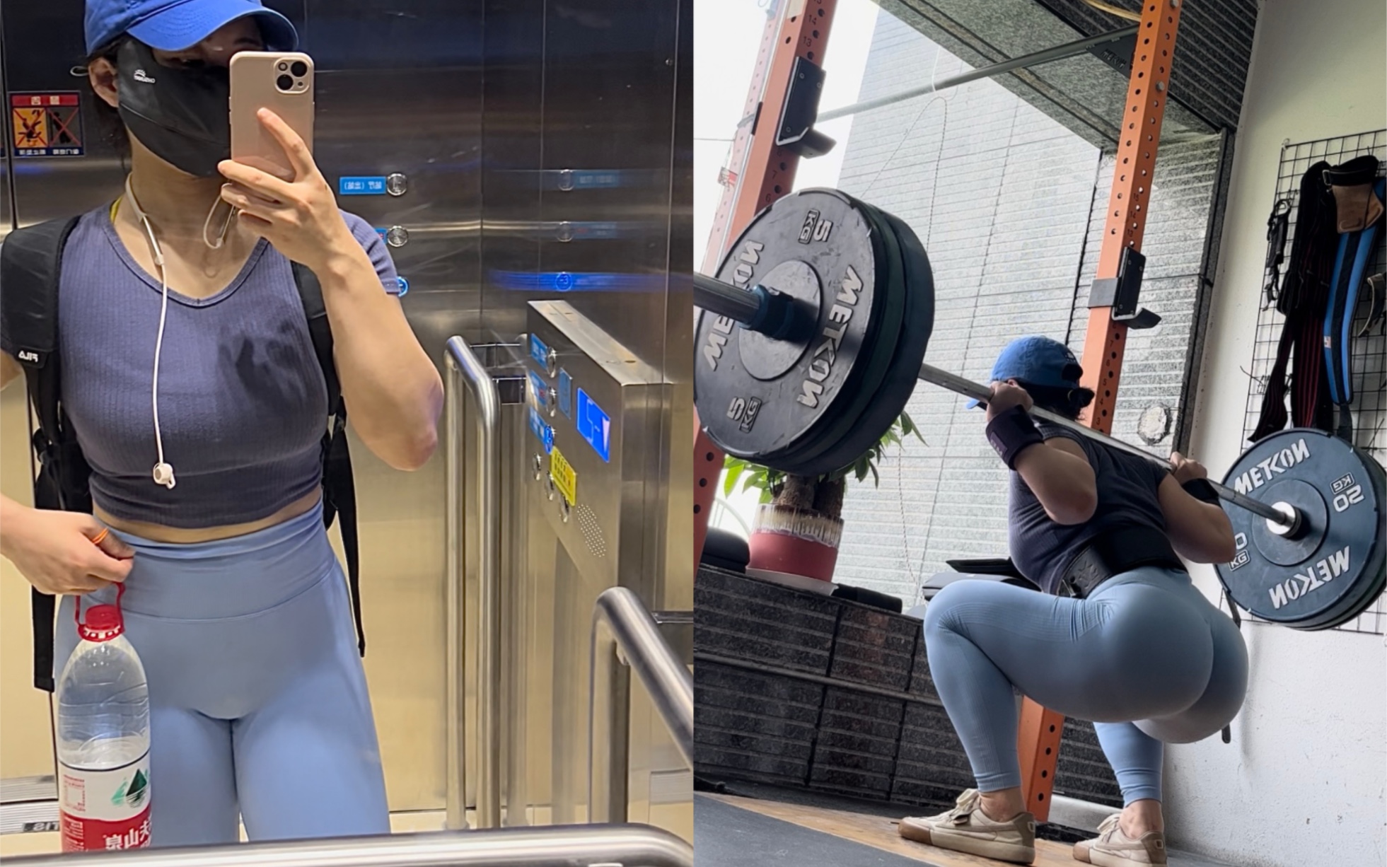 [图]【训练日常vlog 】深蹲90kg/卧推50kg做组的女“壮士”/早餐/自律