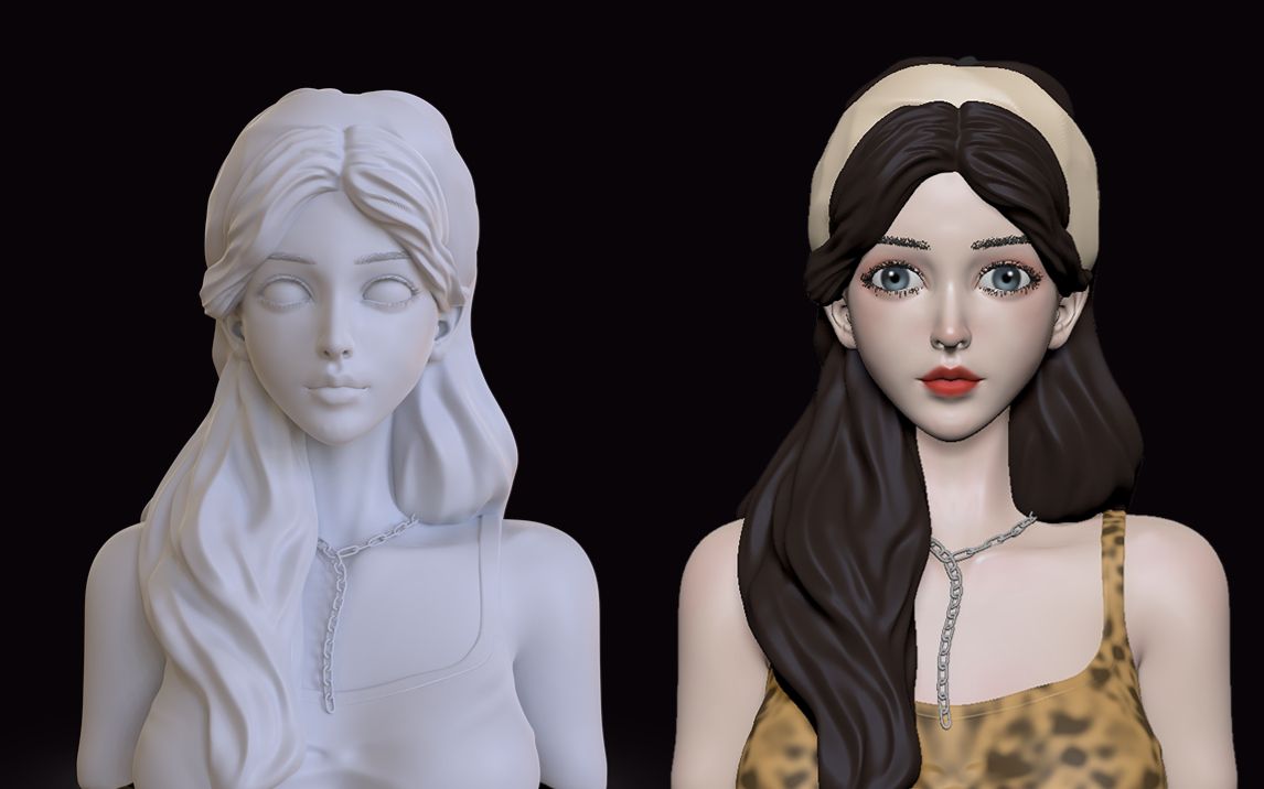 zbrush建模:女性角色雕刻,真实女性人体比例详细解说