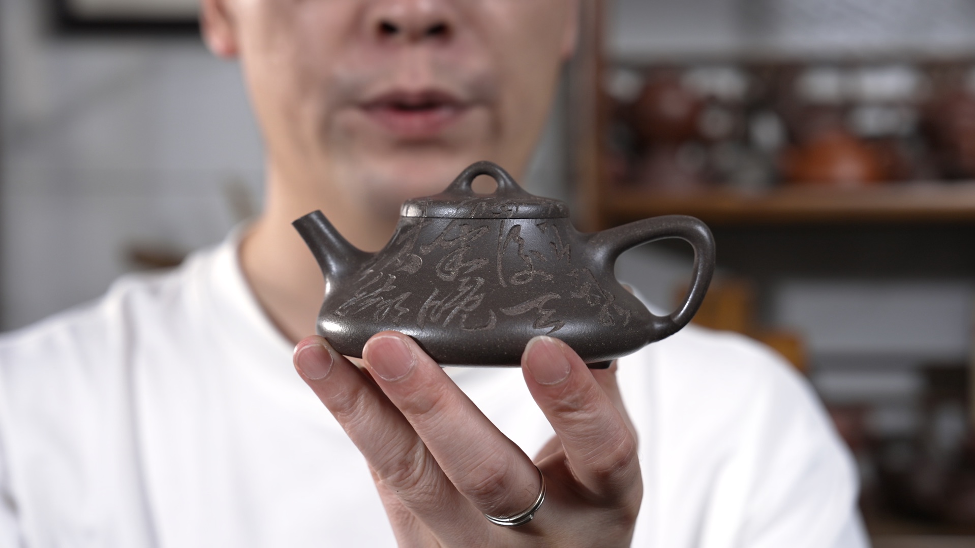 宜兴紫砂壶茶具特价半手工精工原矿青灰段泥祝瓢