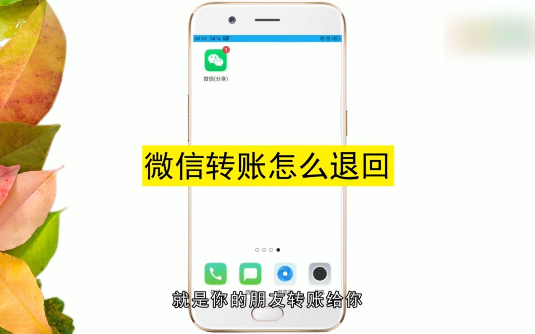 微信转账怎么才能退回,微信转账退回哔哩哔哩bilibili