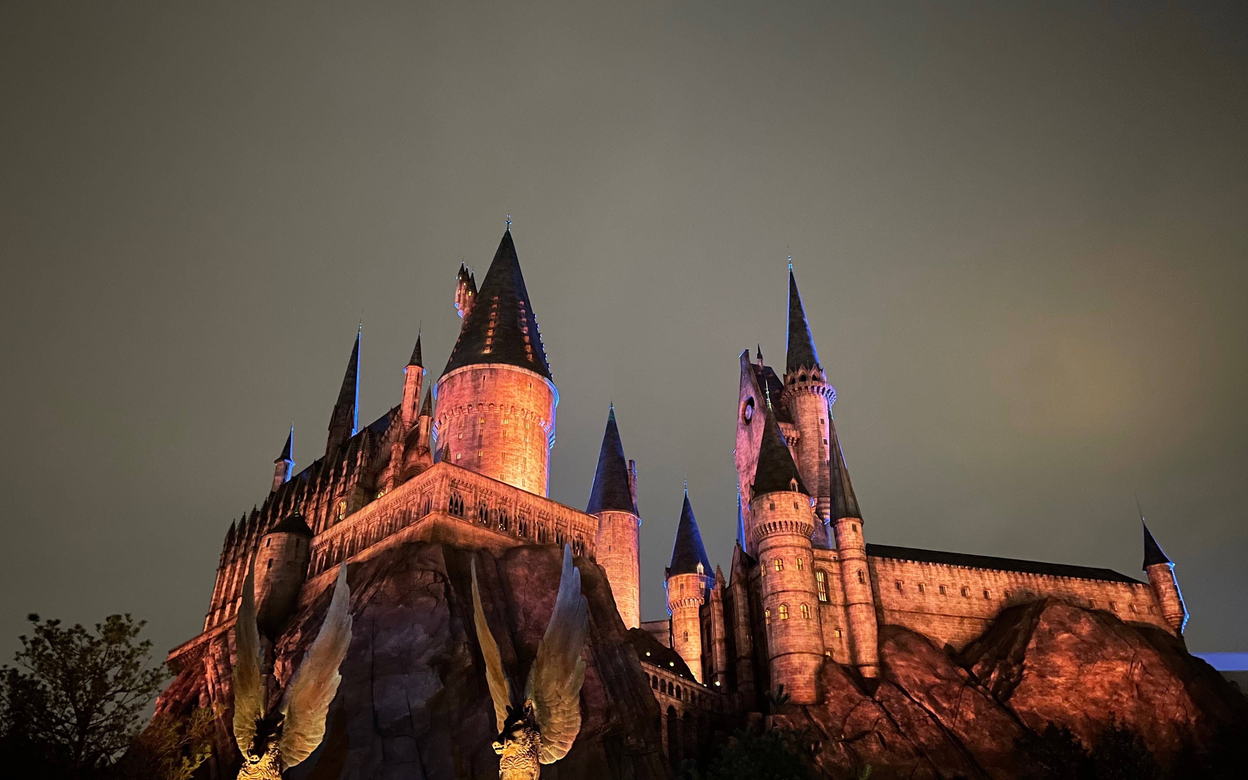 【4k hdr】2021.10 北京环球影城 - 霍格沃茨灯光秀