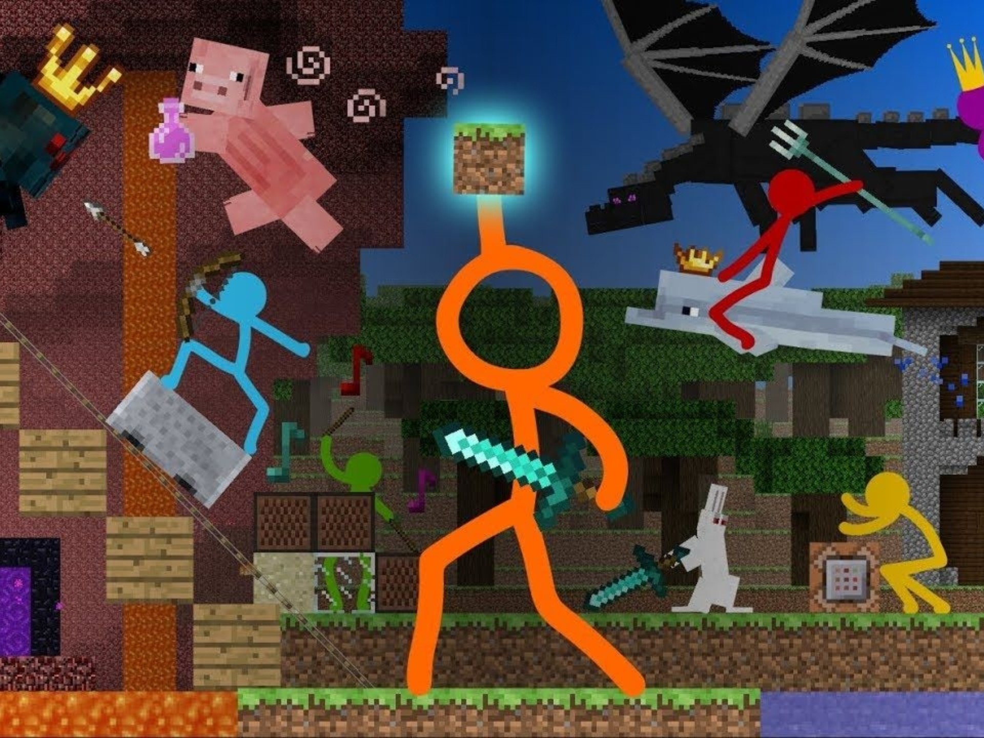 火柴人vs我的世界(stick vs minecraft)全季 1～37集