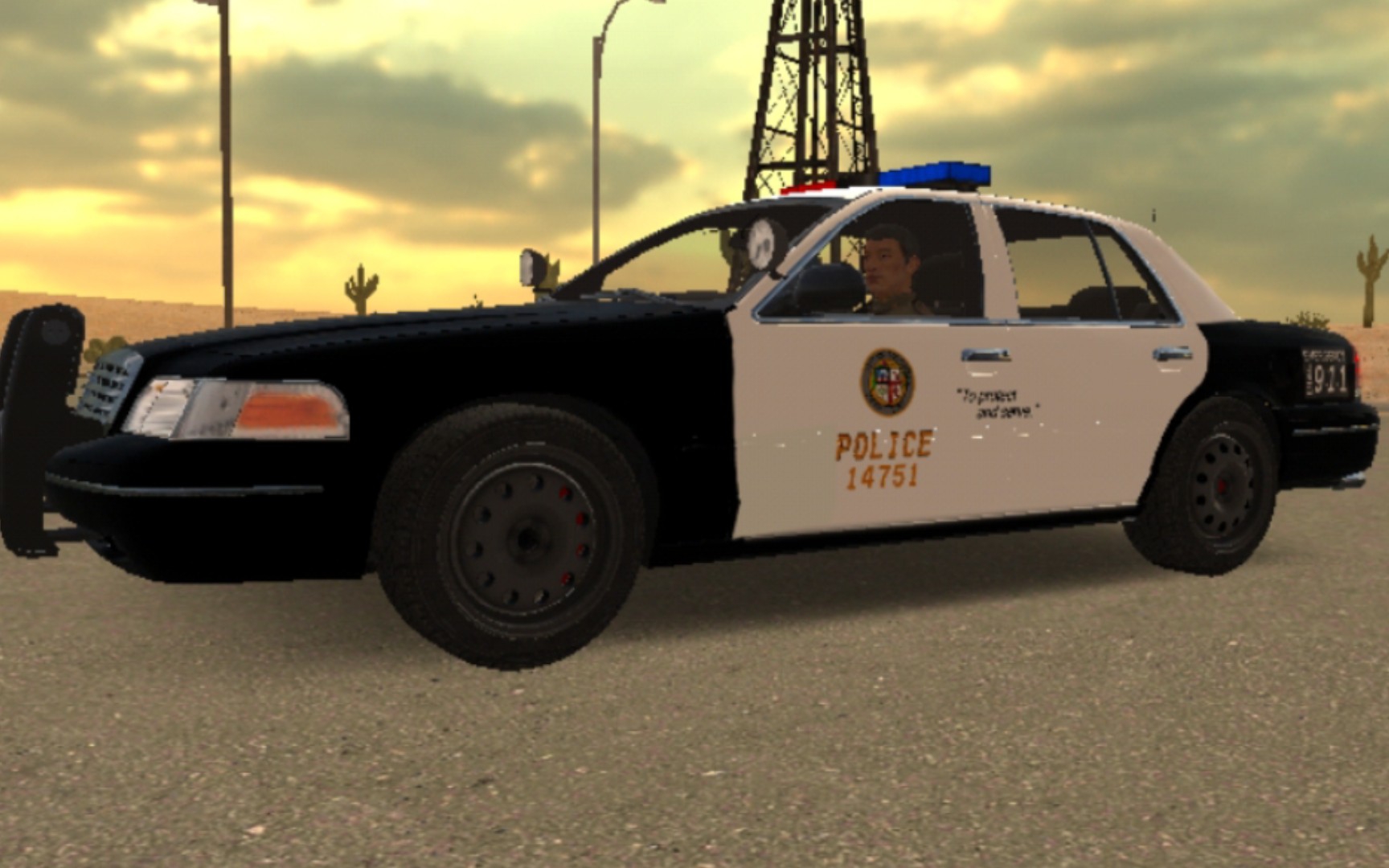 拆掉那辆有大量错误的lapd警车