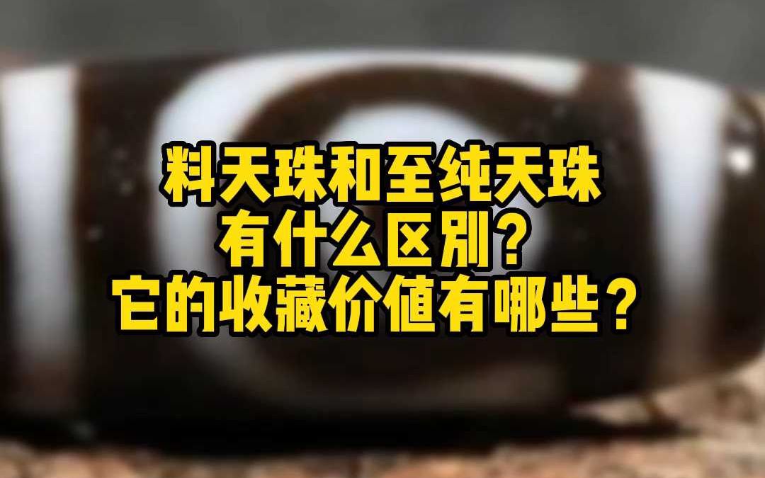 料天珠和至纯天珠有什么区别?哔哩哔哩bilibili