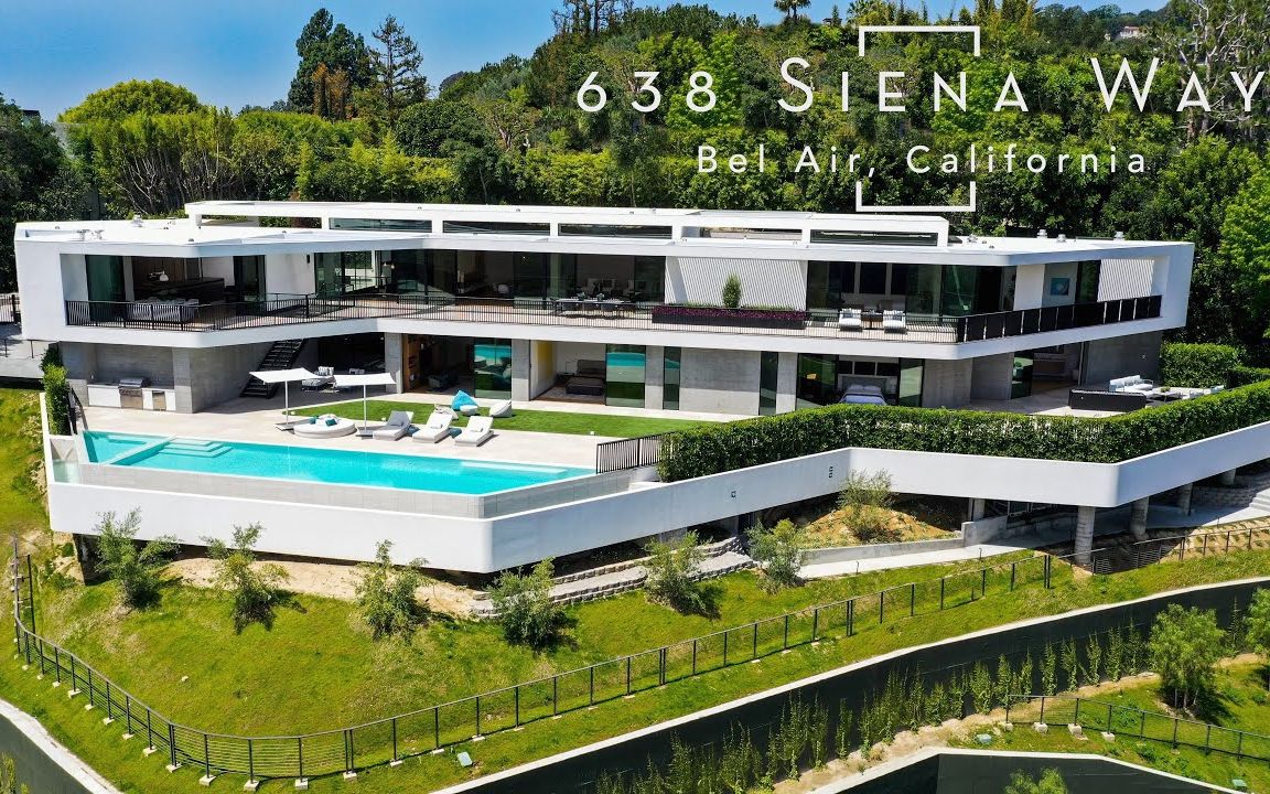 4k「luxury home」贝莱尔现代海角豪宅 ~ 638 siena way, los angeles