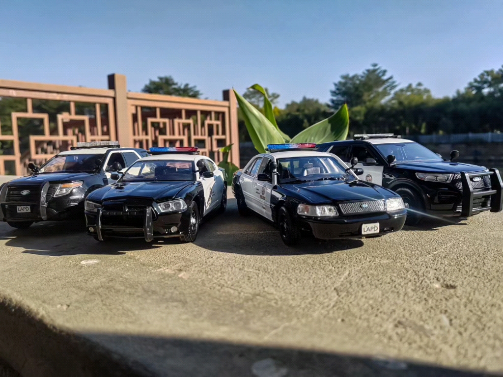 1:24 motomax 红河 lapd系列 警车模型展示