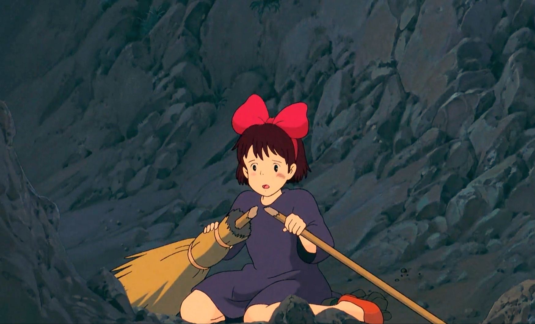 魔法扫把断了,琪琪不会飞了,这下可怎么办啊 《魔女宅急便》