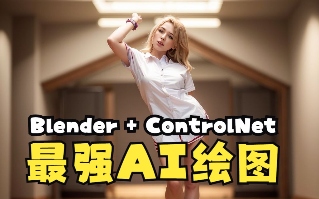 Blender + ControlNet = 🐂-大娱乐家BBB-大娱乐家BBB-哔哩哔哩视频