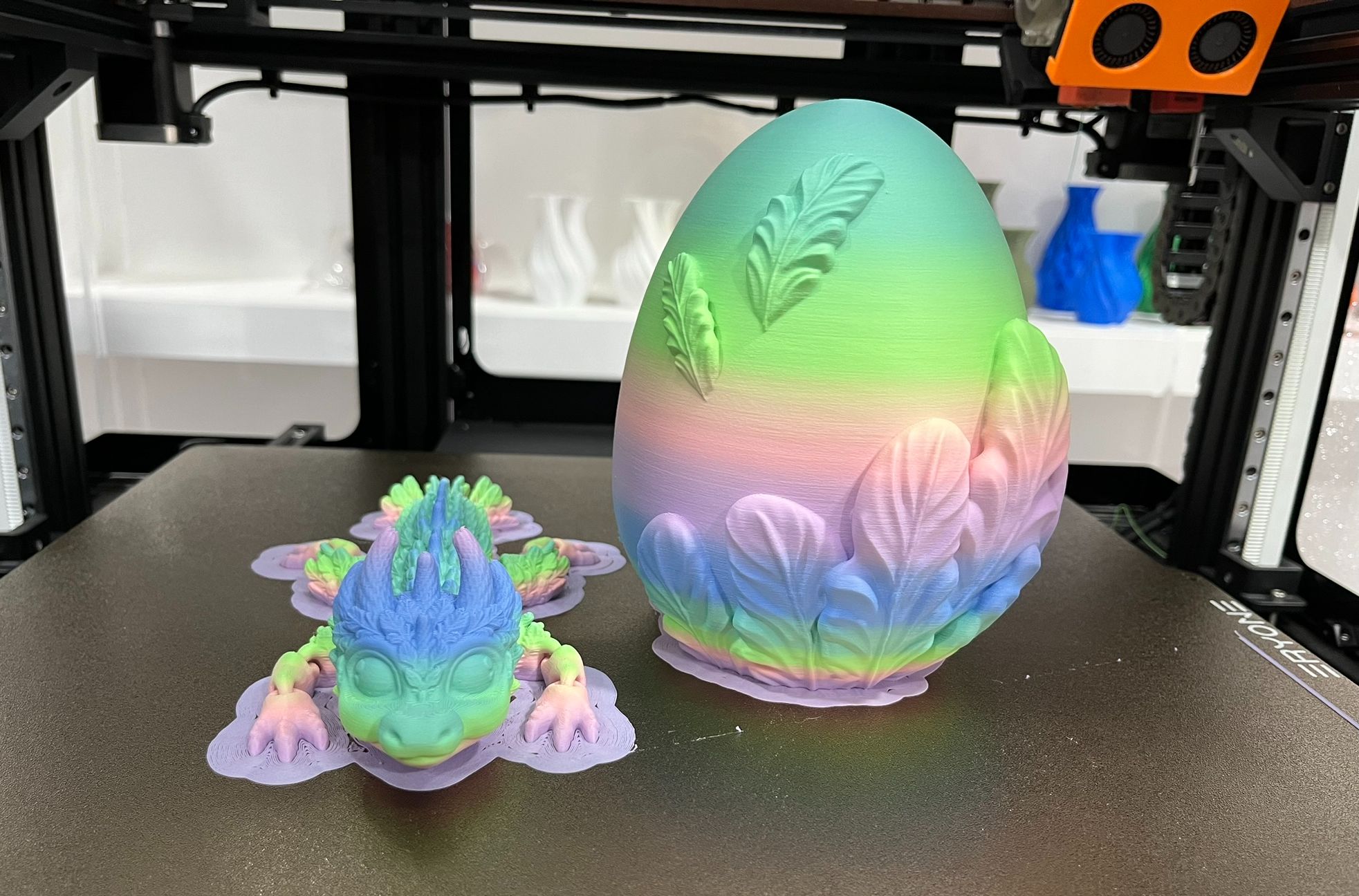 3d打印水彩五色龙蛋