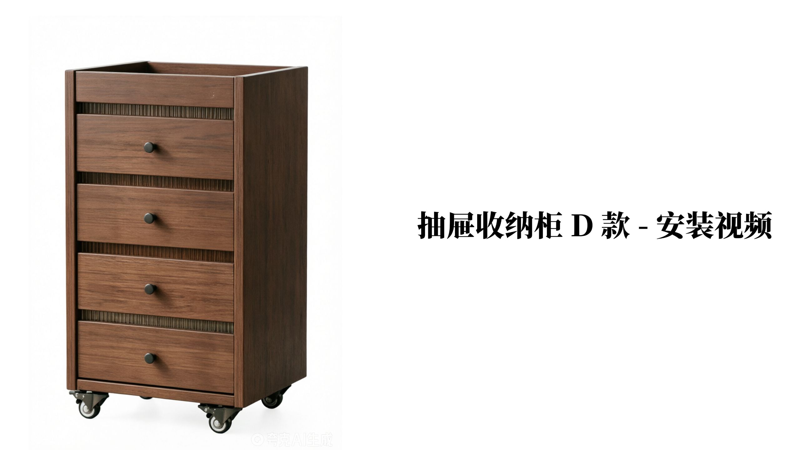 【抽屉收纳柜D款】-安装视频