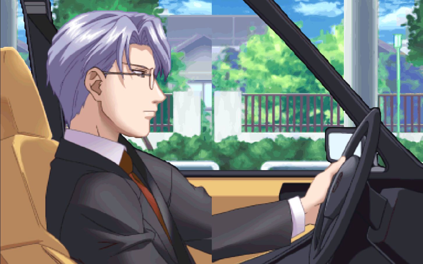 【由之游】心跳回忆gs~1st love~冰室零一-cg-兜风(红色领带)_哔哩