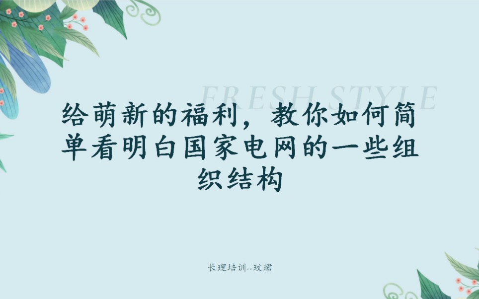 给萌新的福利,教你如何简单看明白国家电网的一些组织结构哔哩哔哩bilibili