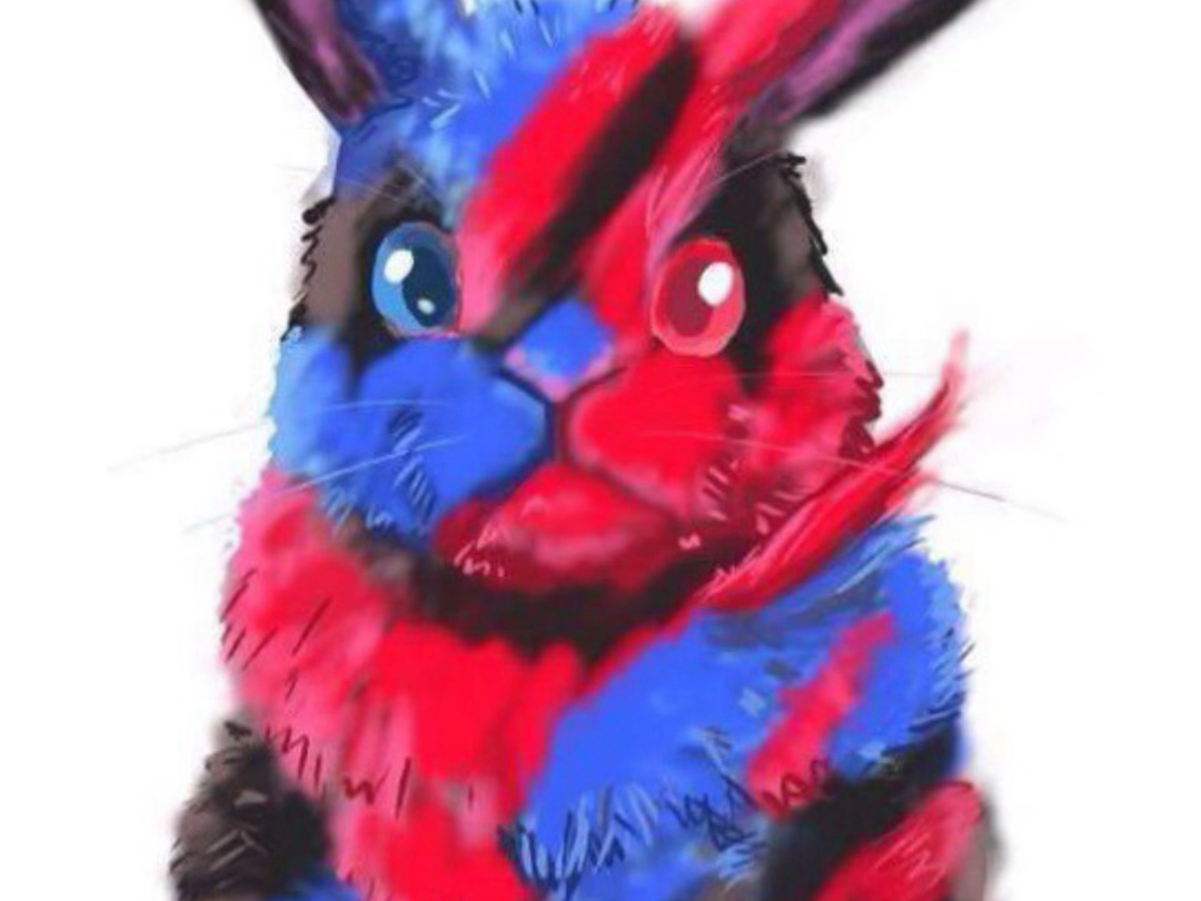 这是一只在梧桐树下出生的兔子,喜欢战斗,叫"桐生战兔".