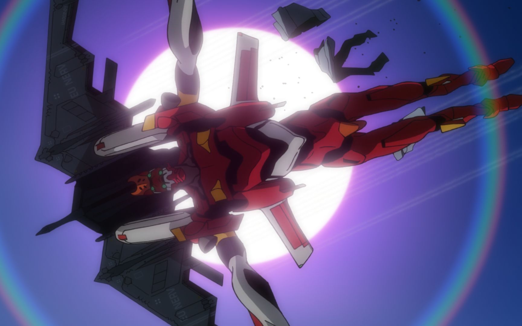 活动  明日香操纵二号机从天而降,一脚定胜负,落地之前解决完敌人