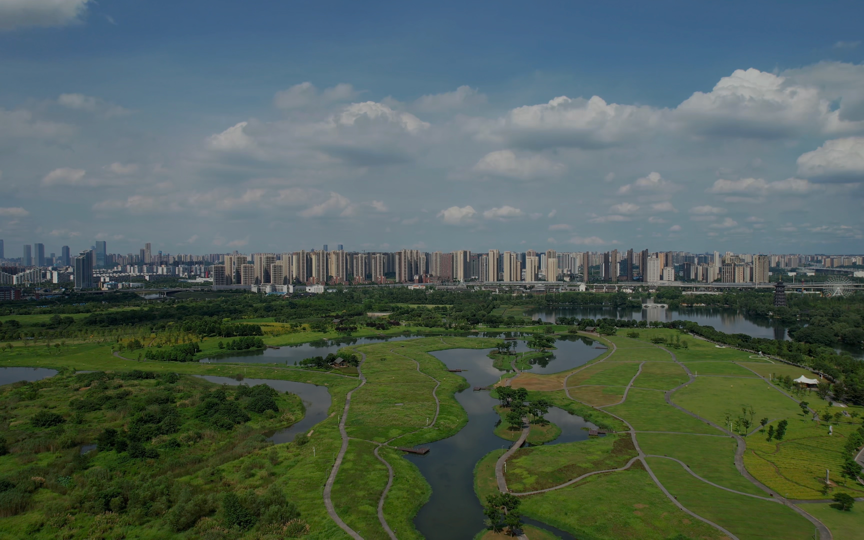 长沙洋湖湿地公园 dji air2s航拍