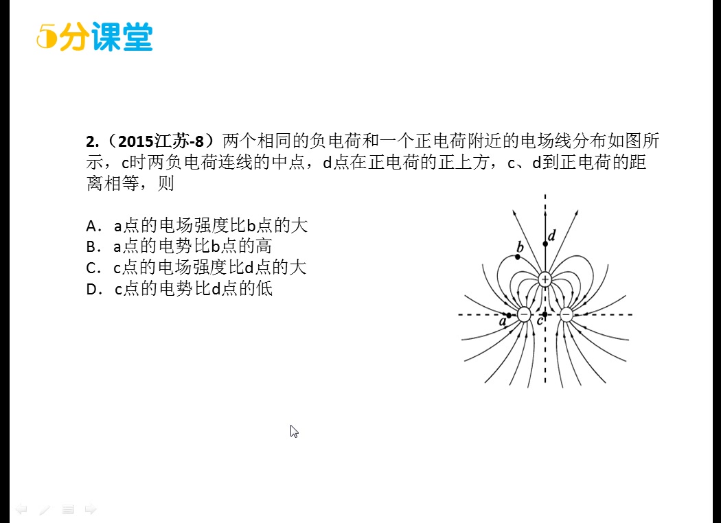 【高中物理5分课堂】电场线与等势线中的物理量判断哔哩哔哩bilibili