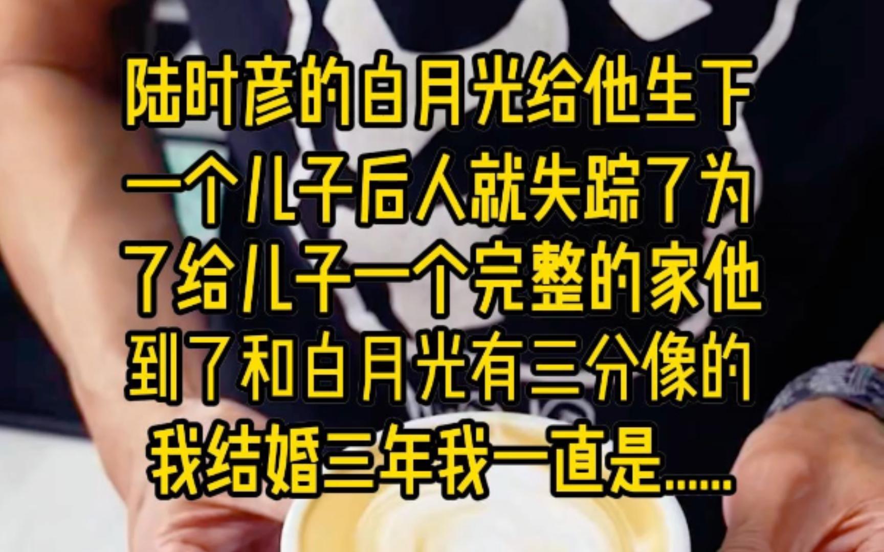 陆时彦的白月光给他生下一个儿子后,人就失踪了.为了给儿子一个完整的家,他找到了和白月光有三分像的我.结婚三年,我一直是......哔哩哔哩bilibili