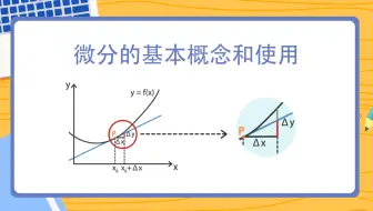 一直搞不懂微积分，看一集动画，马上就懂了，微分的概念和使用