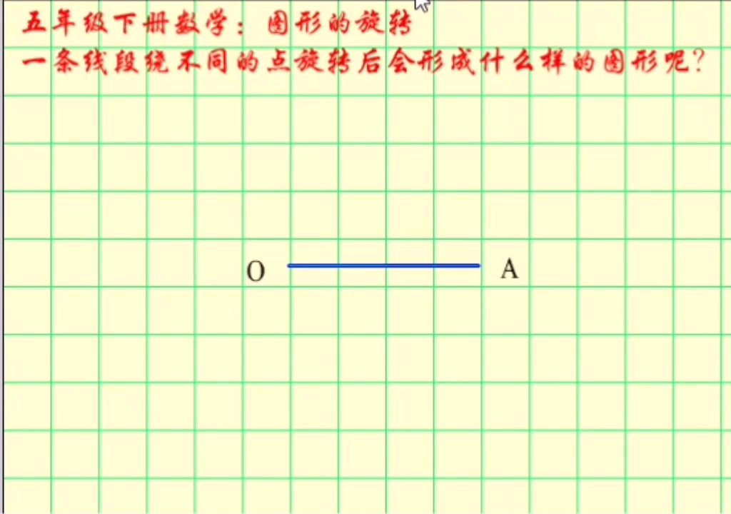 [图]人教版五年级数学下册 图形的旋转之一 线段的旋转